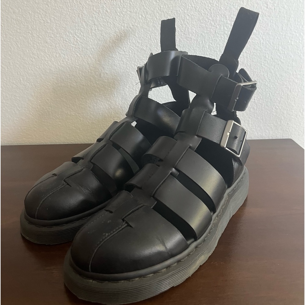 Men’s Doc Martens Gladiator Sandals Black Leather